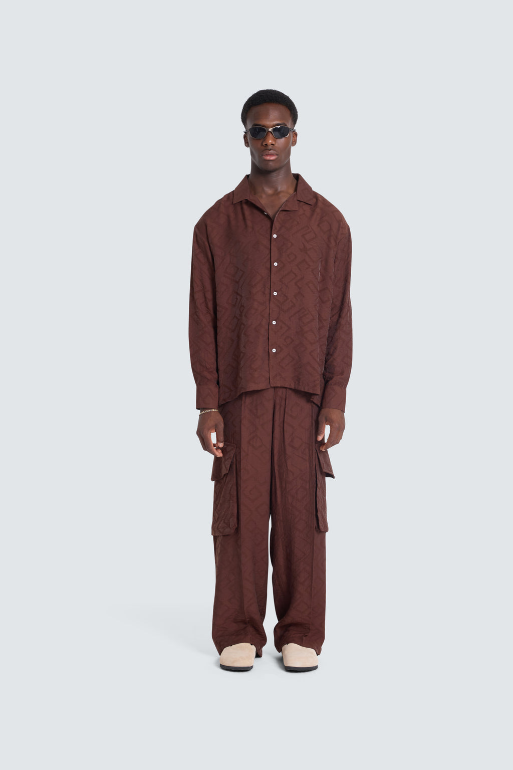 Coordinato Jaquard Moka