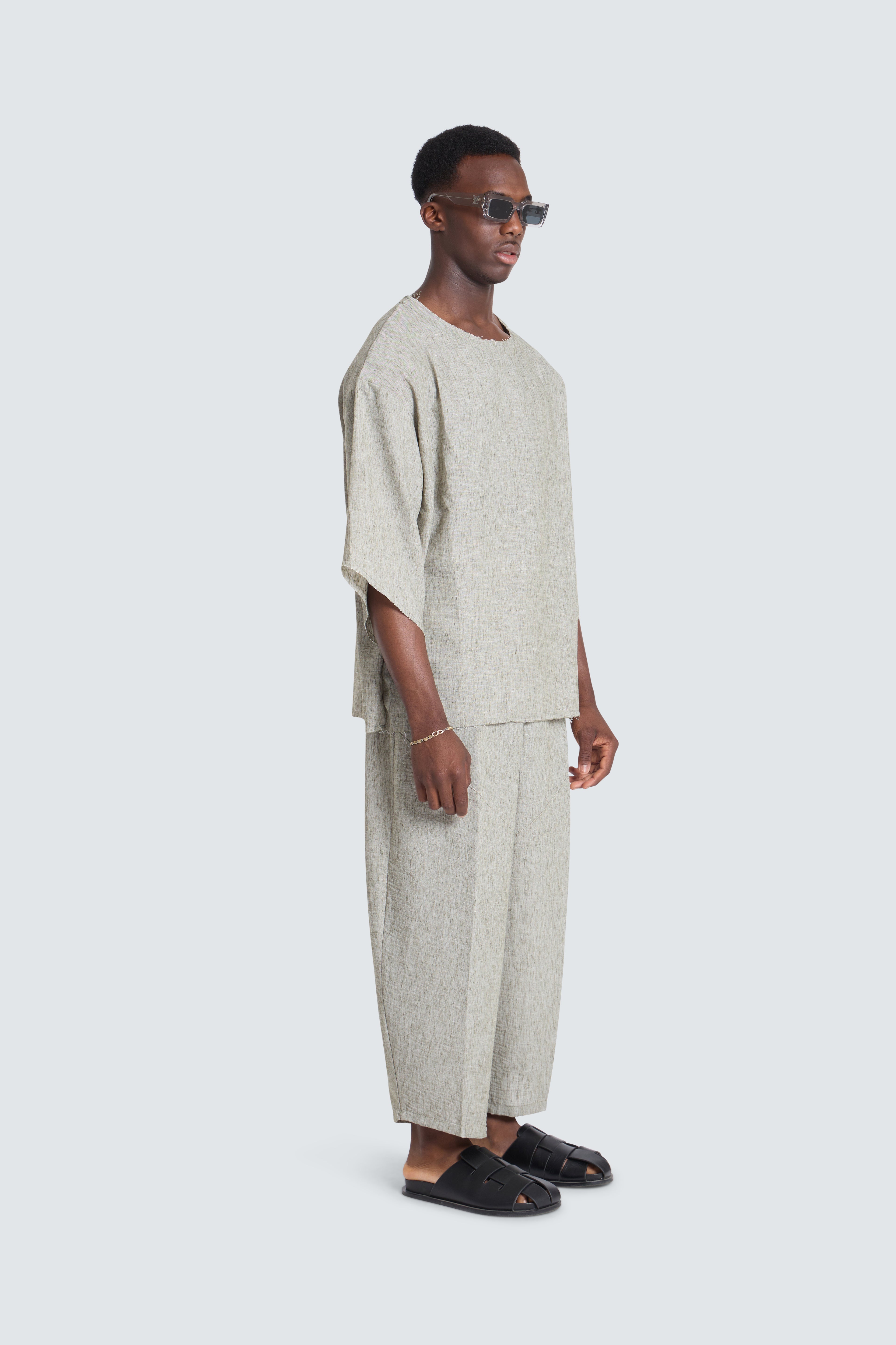 Brisa Linen coordset Green