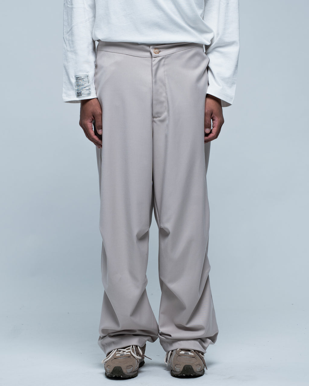 Wide Classic Pant Beige
