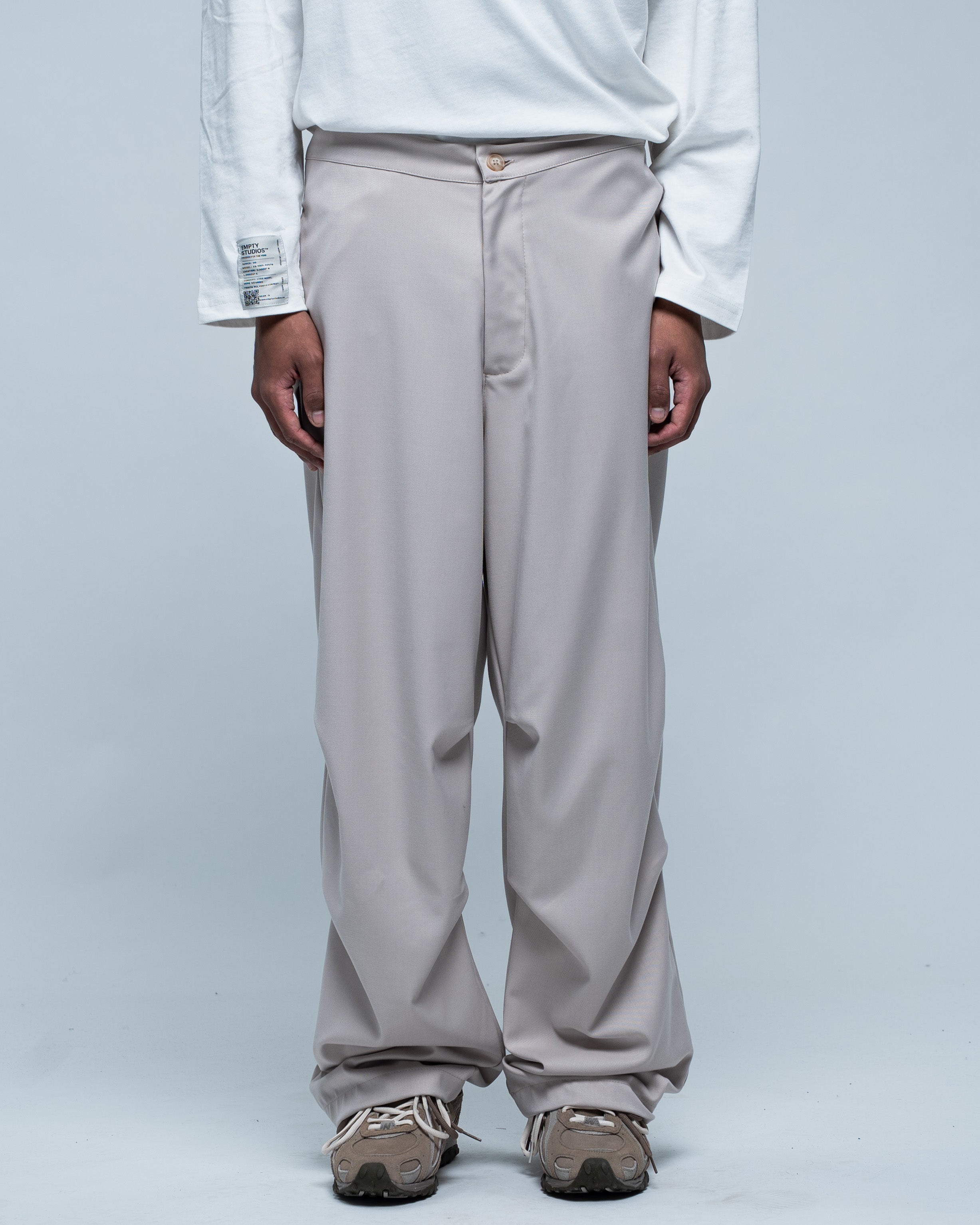 Wide Classic Pant Beige