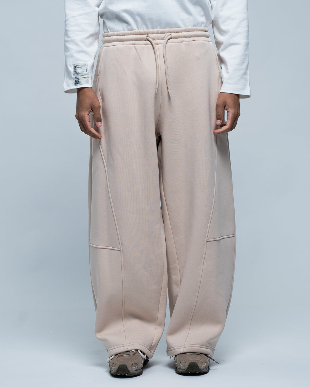 Pantalon de survêtement bouffant beige