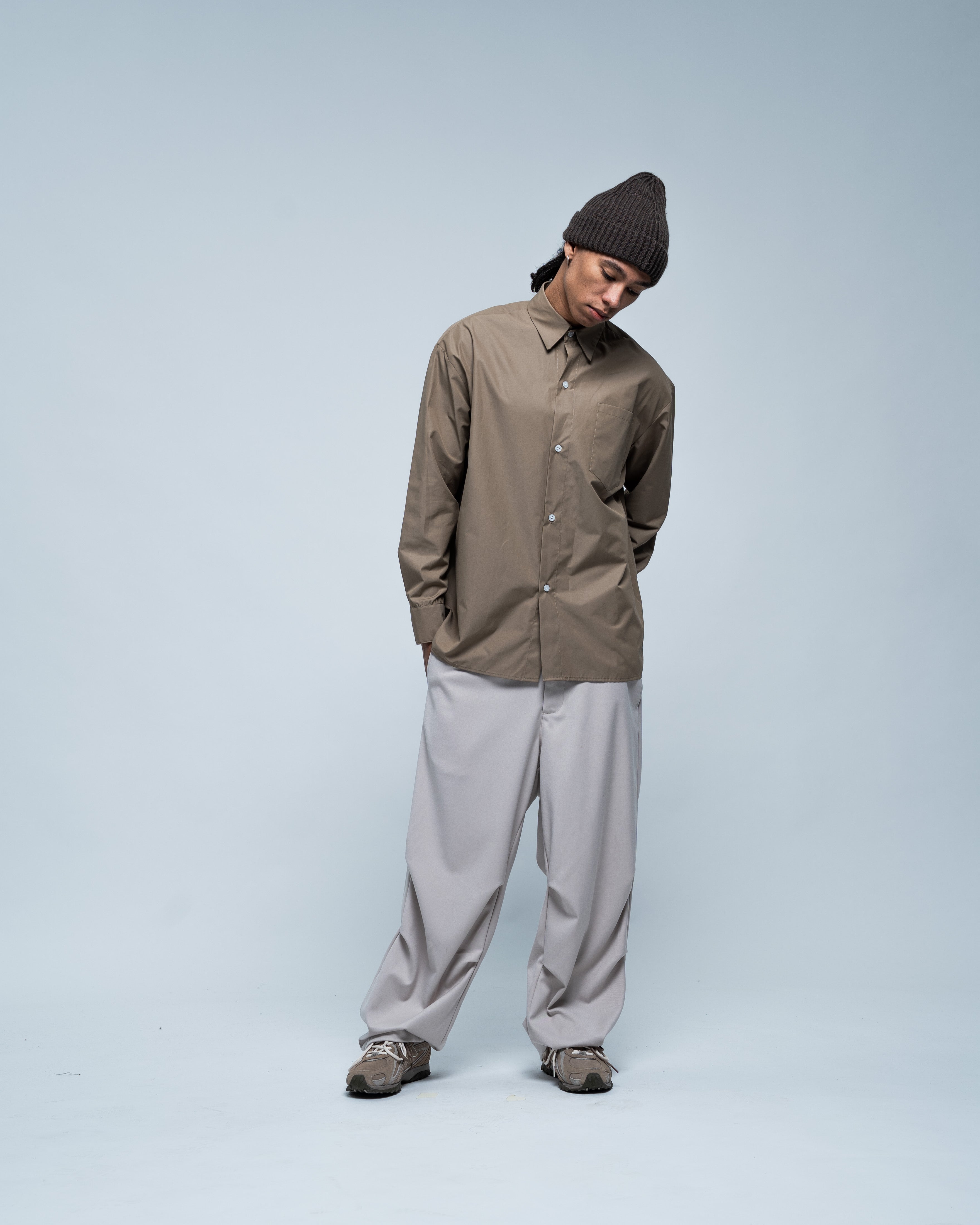 Wide Classic Pant Beige