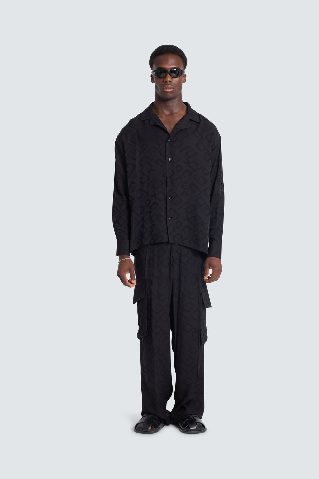 Coordinato Jaquard Nero