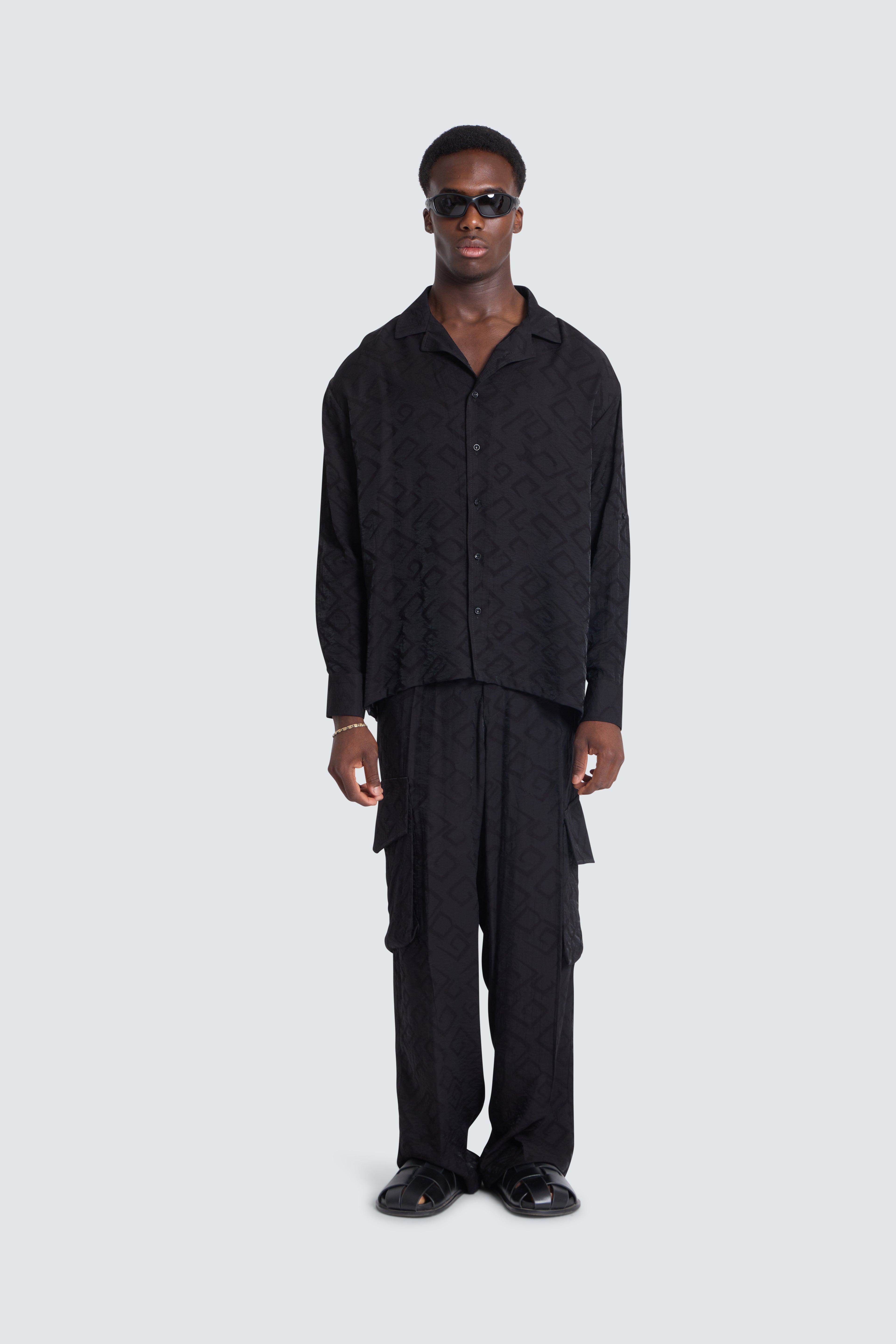 Coordinato Jaquard Nero