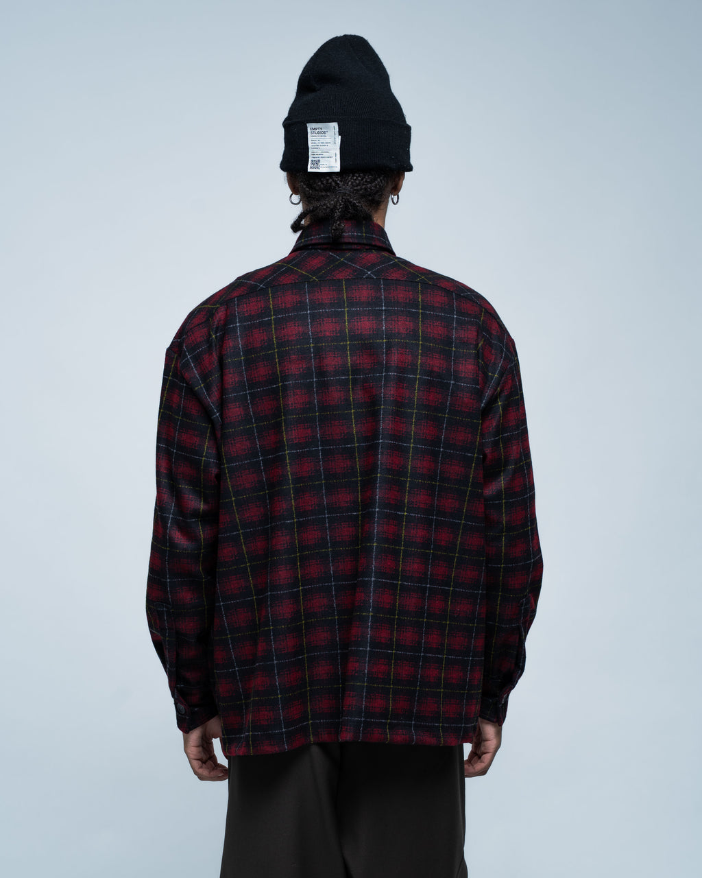 Flannel Overshirt Red and Black