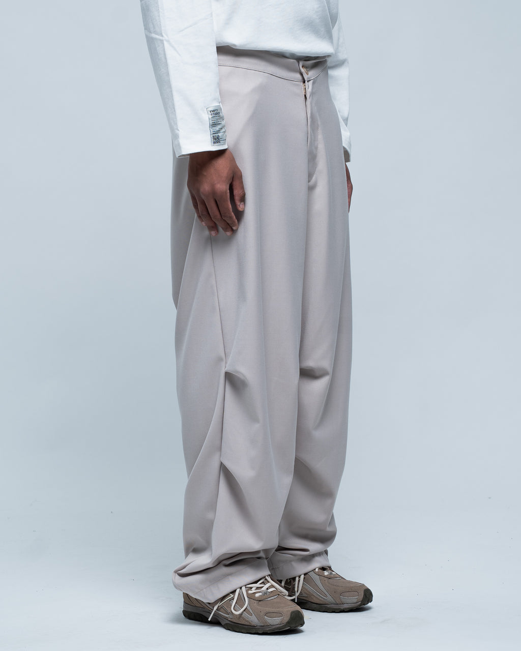 Wide Classic Pant Beige