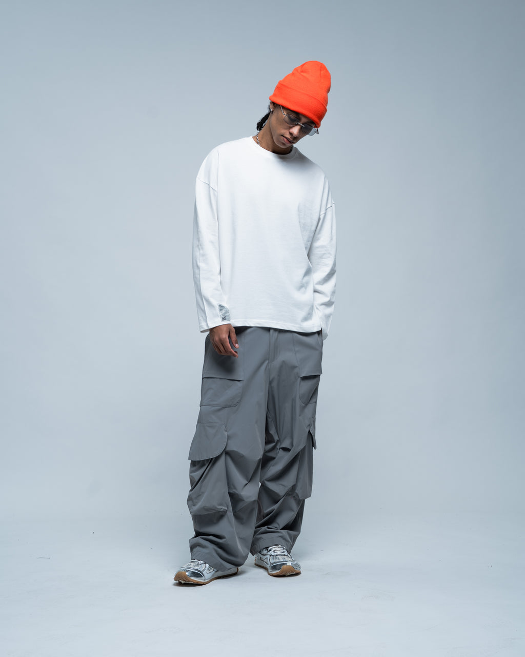 Utility Wide Cargo Nylon Grey