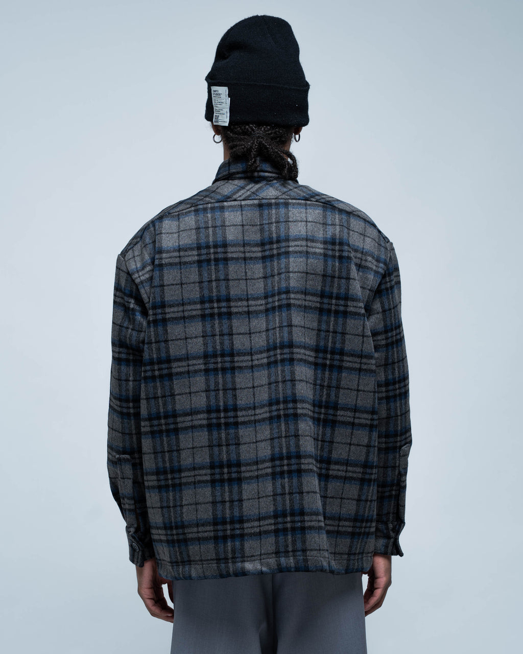 Flannel Overshirt Grey and Black