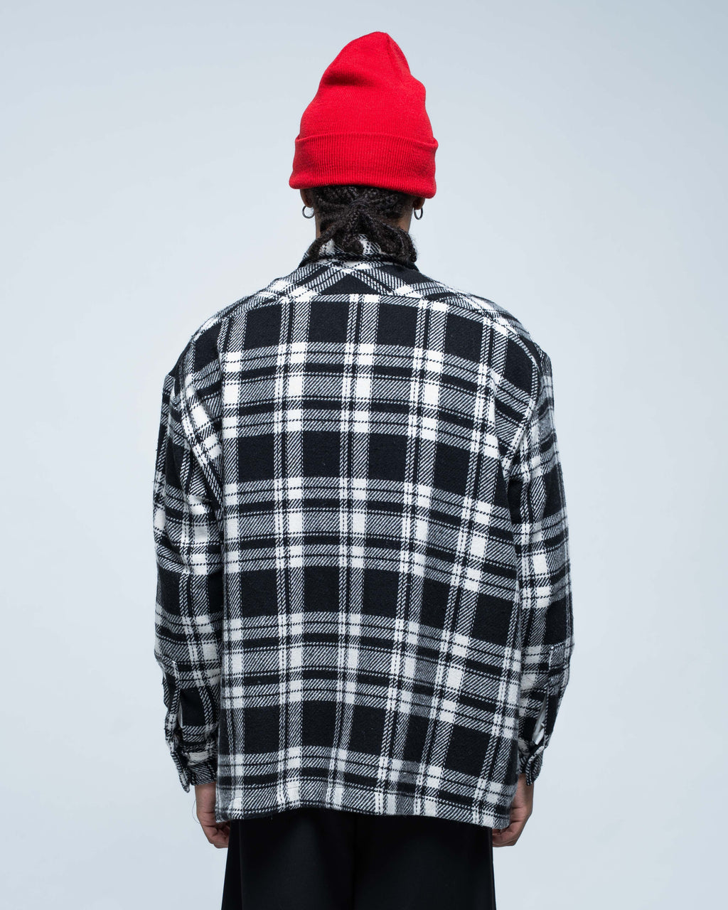 Flannel Overshirt Black and White