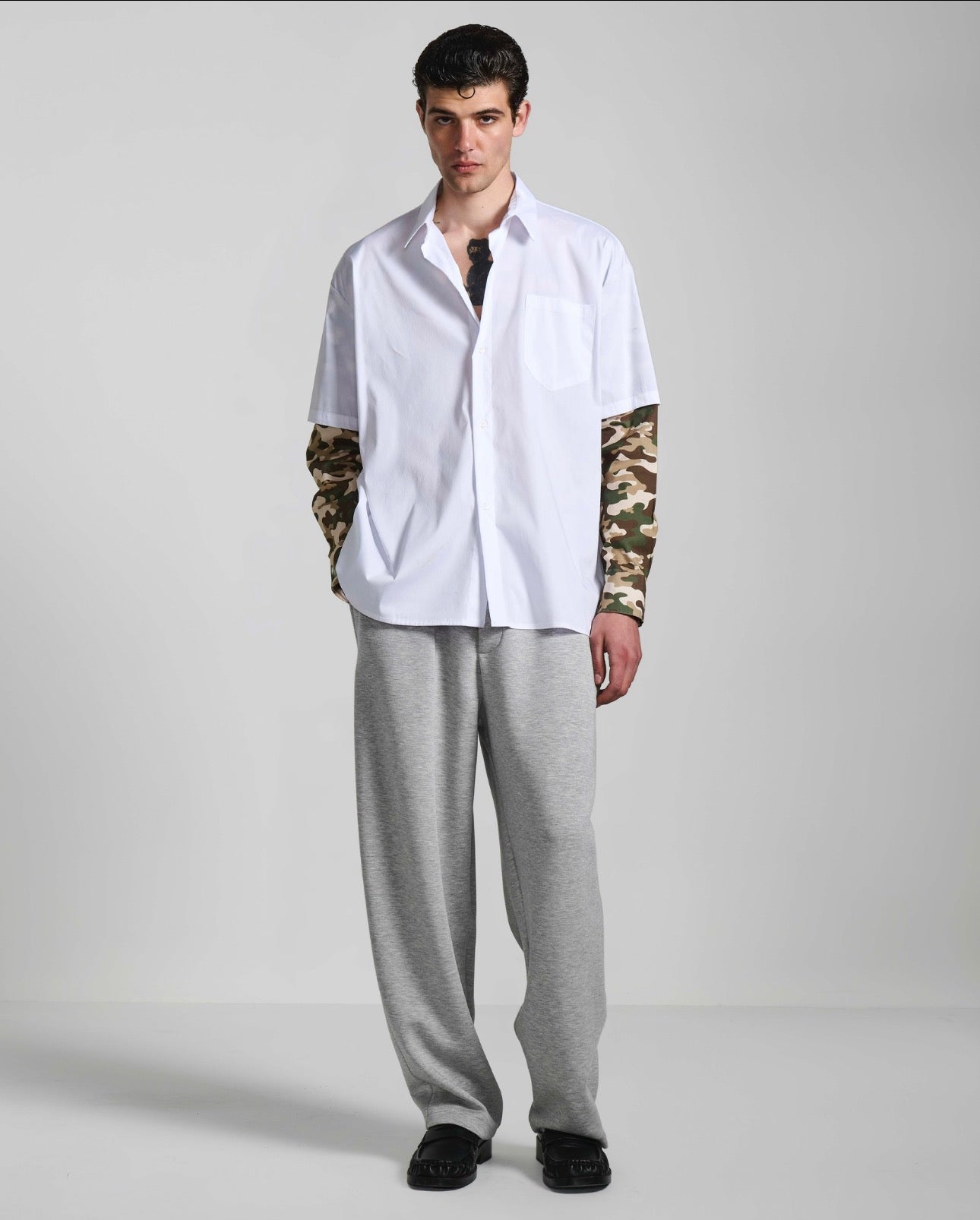 Army Overshirt Layer White