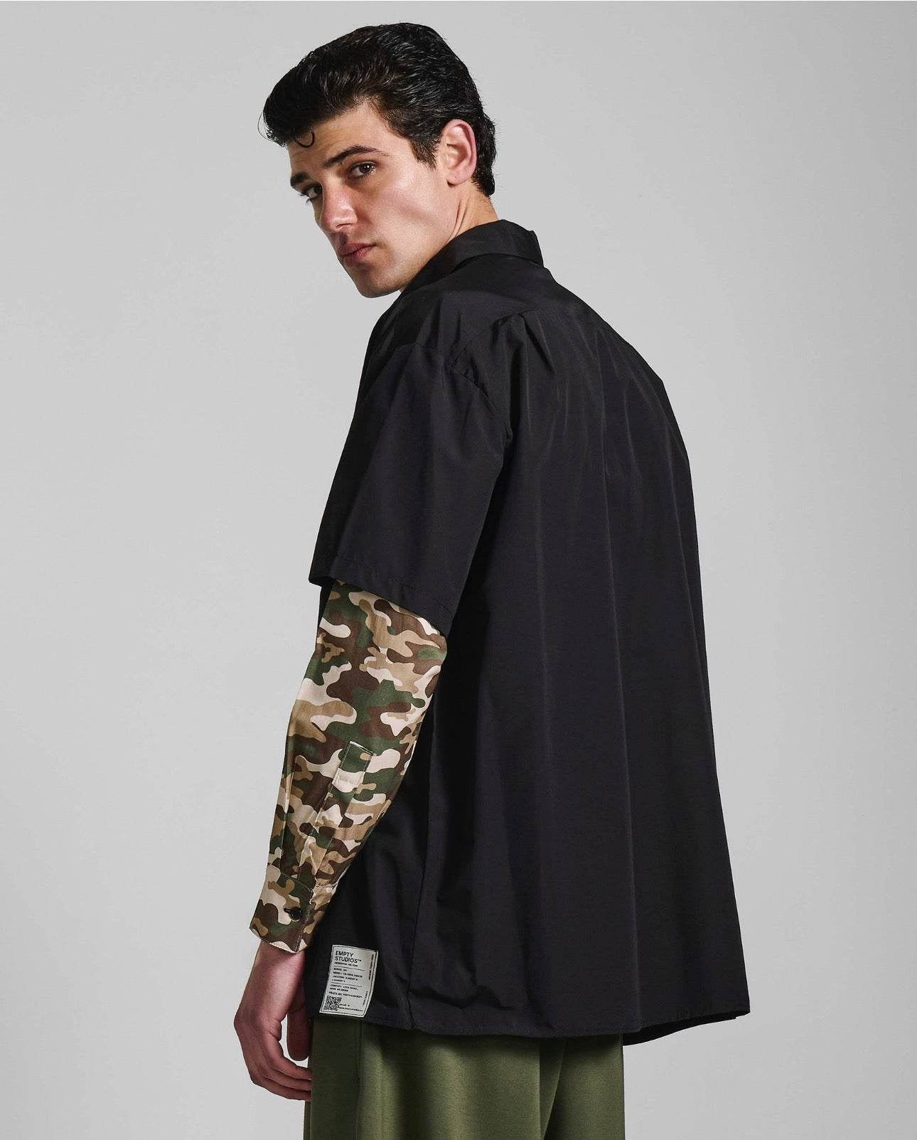 Army Overshirt Layer Black