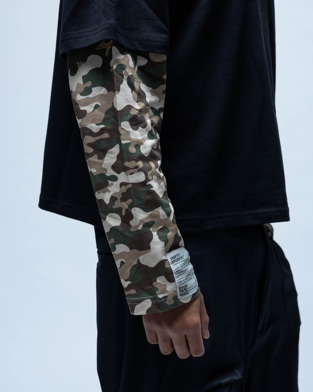 Double Layer Tee Black