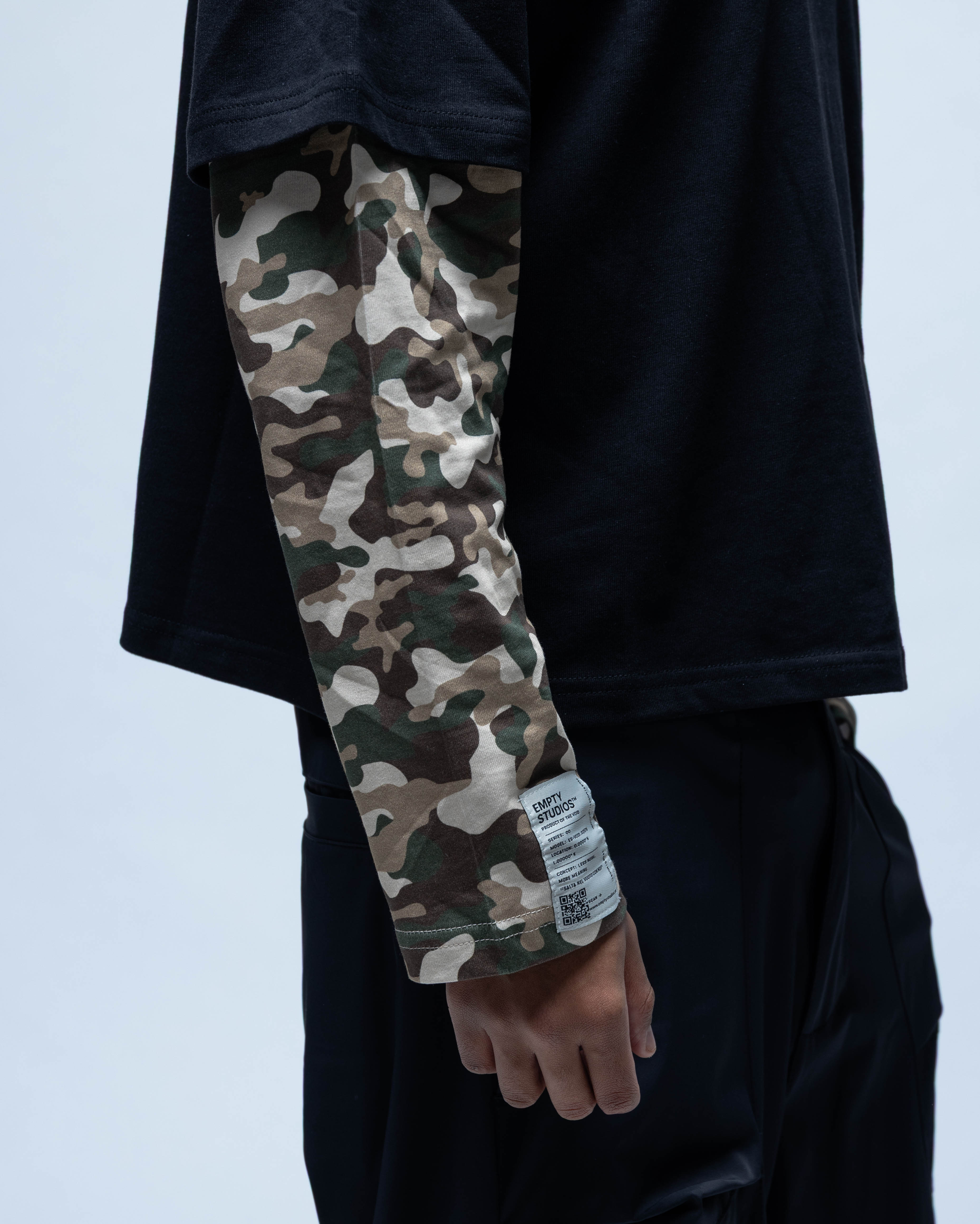 Double Layer Tee Black