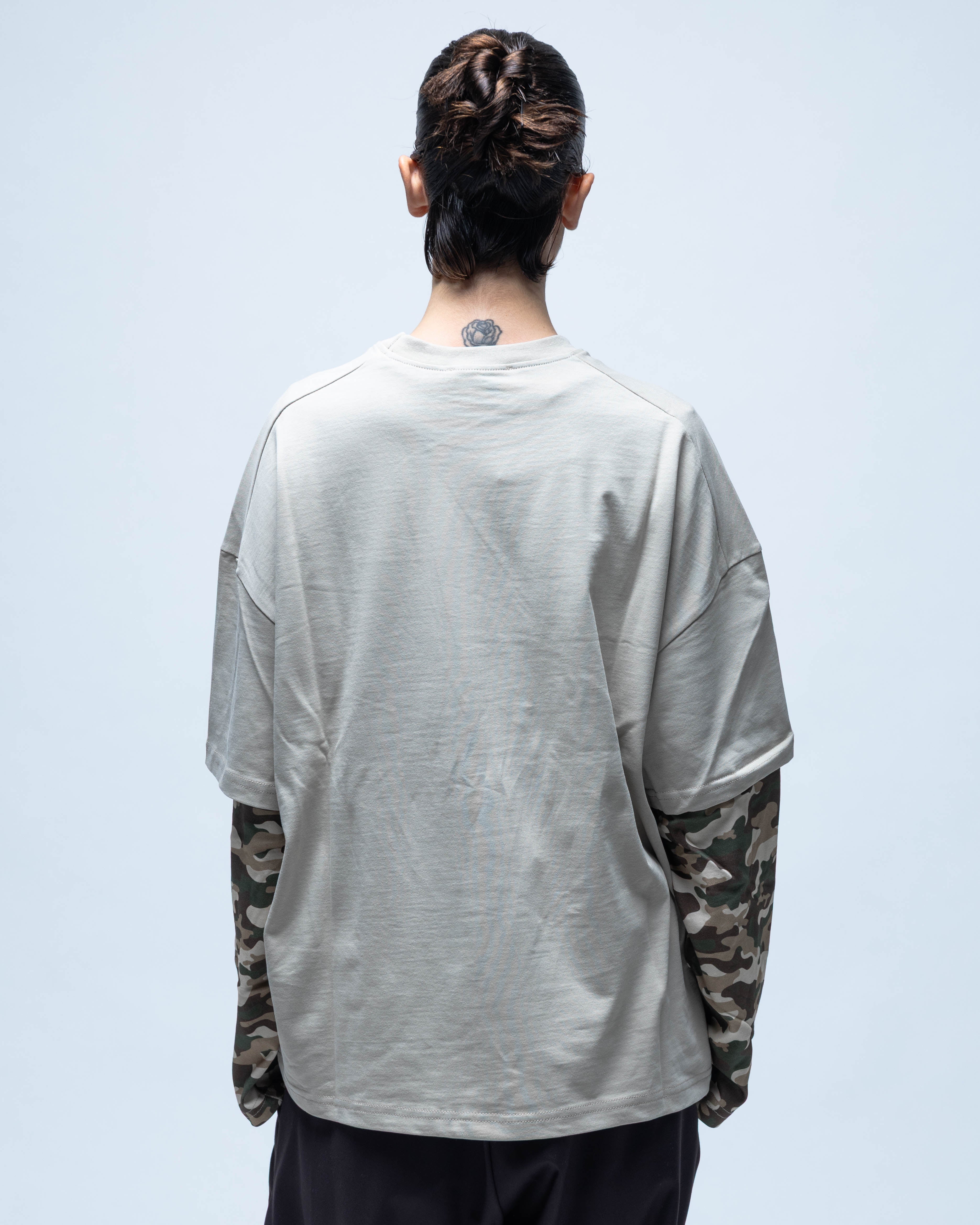 Double Layer Tee Beige