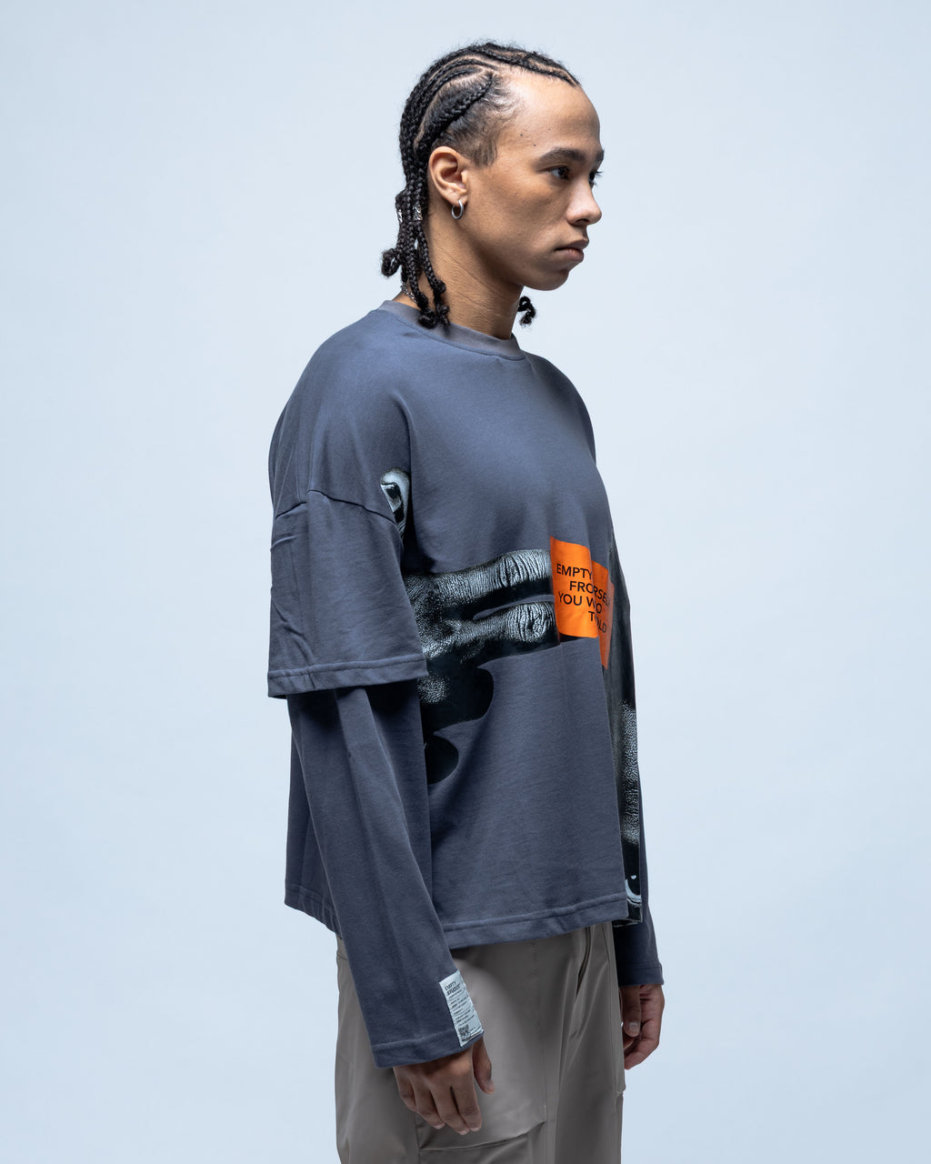 Statement Tee Dark Grey