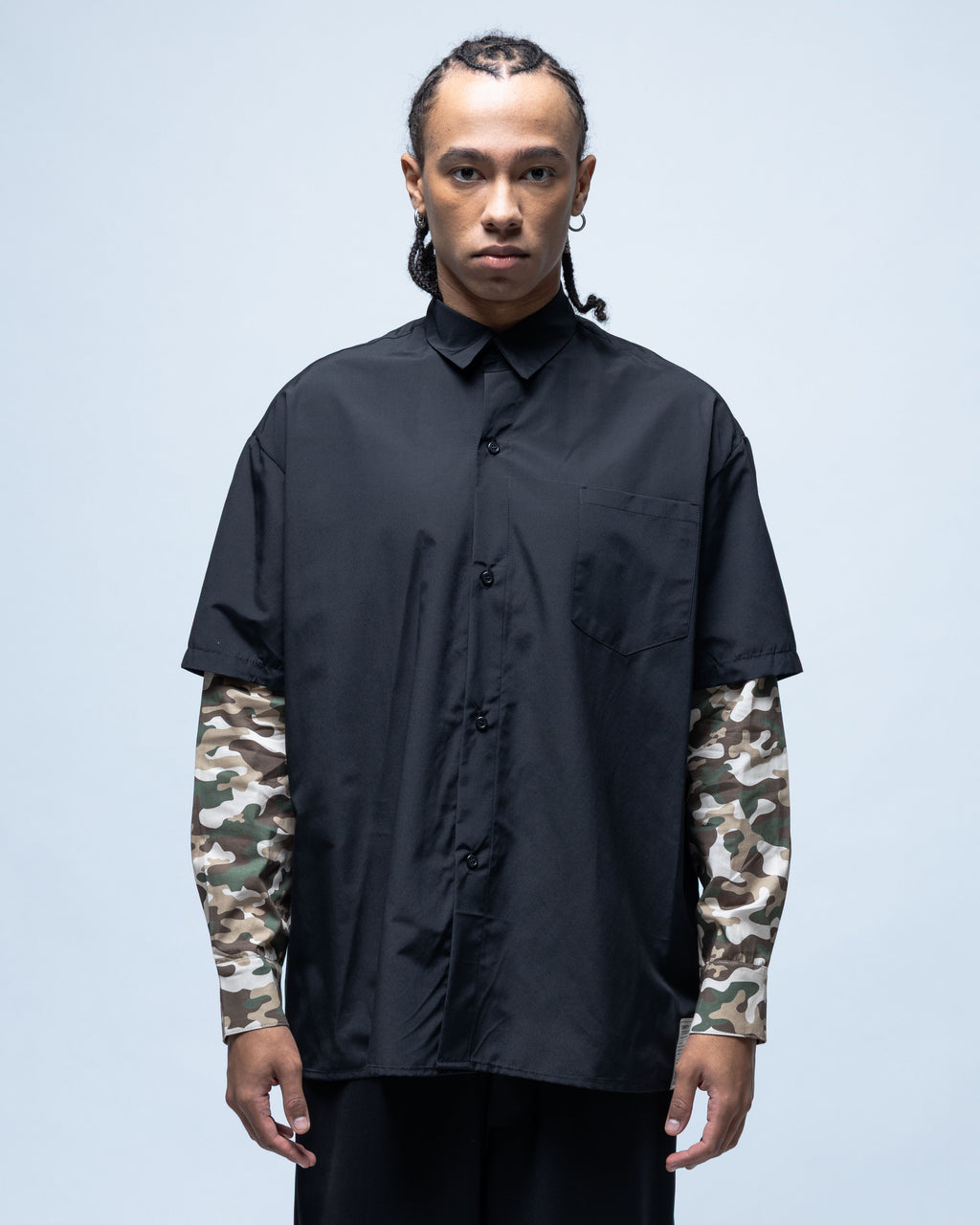 Army Overshirt Layer Black