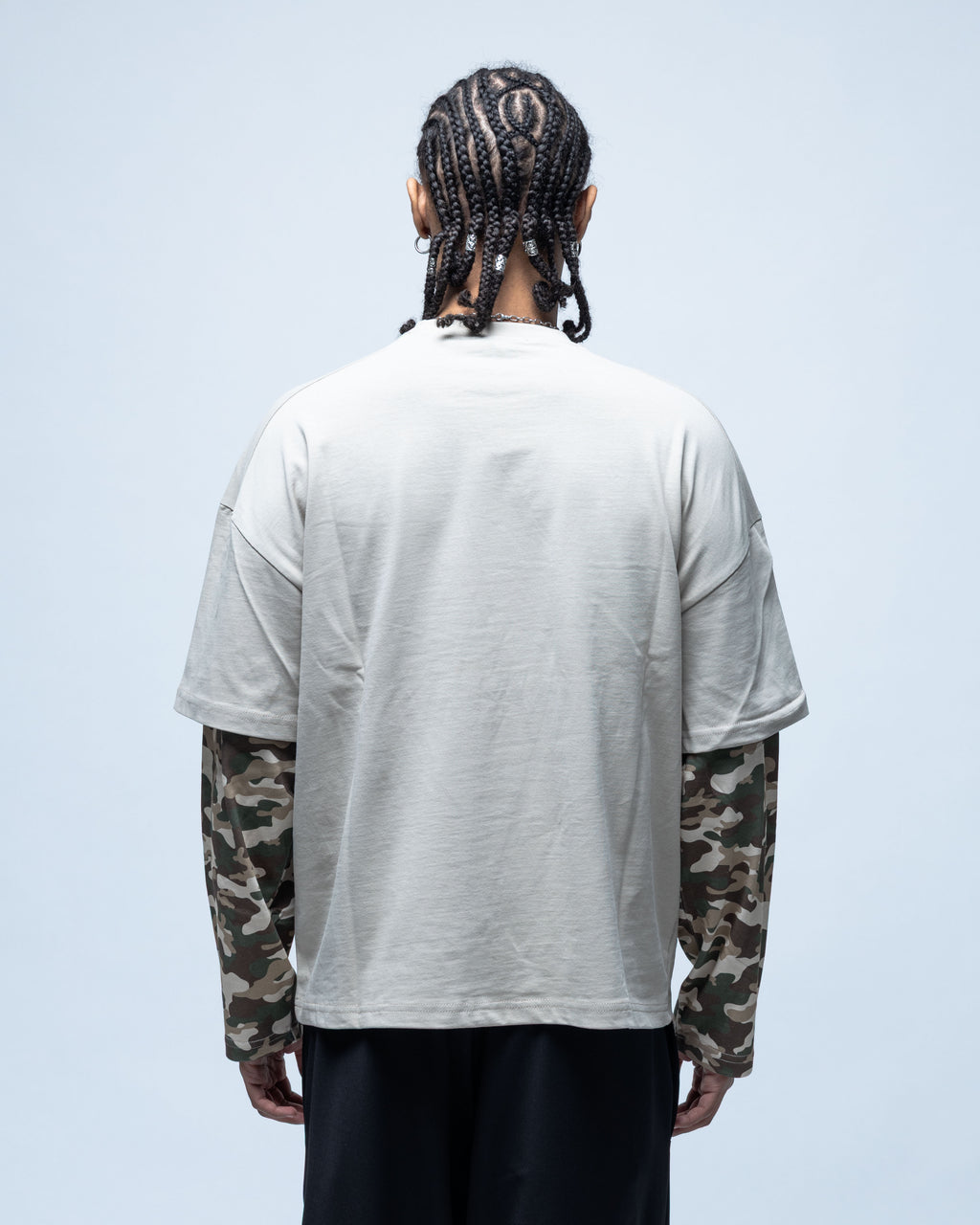 Double Layer Tee Beige