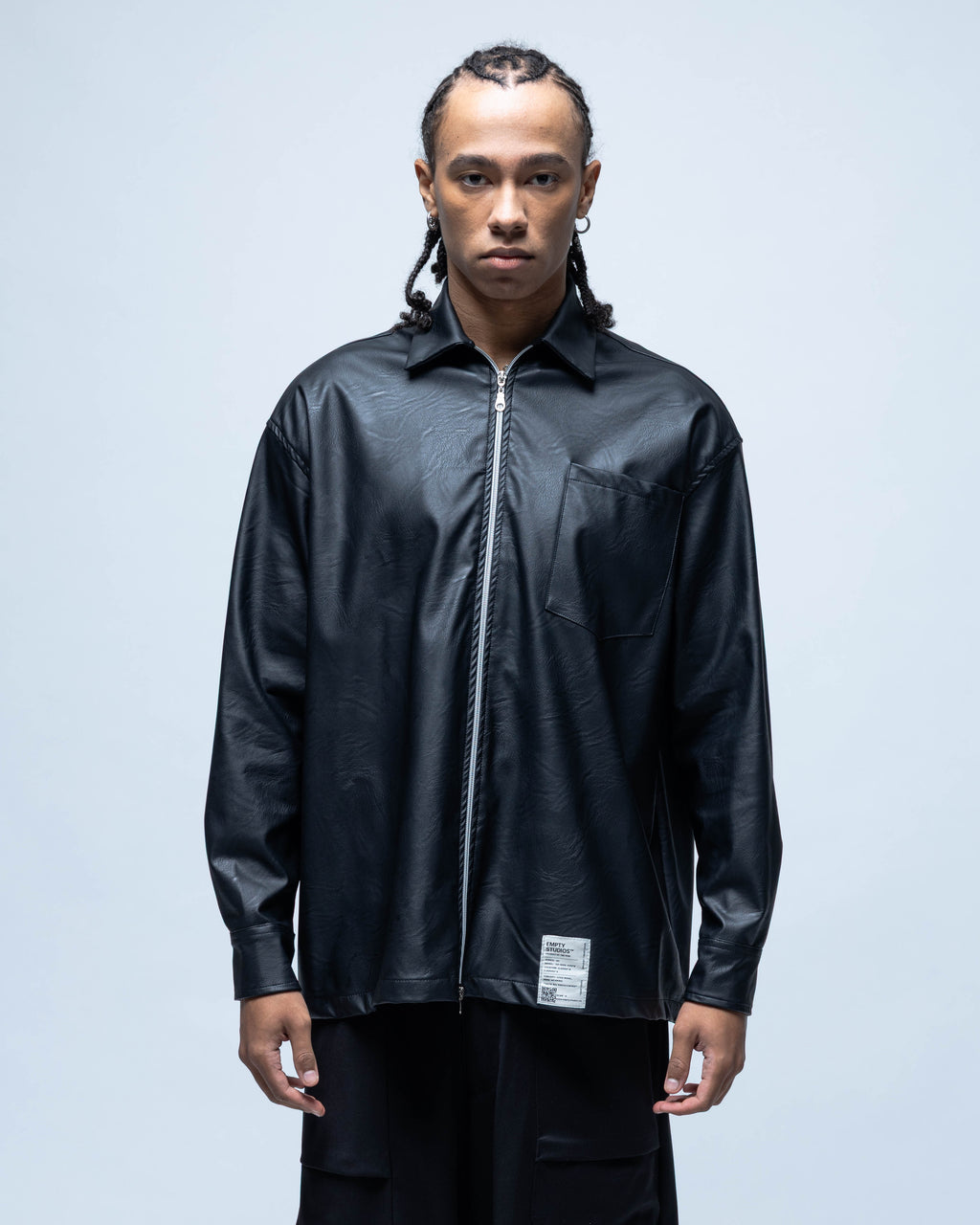 Eco Shirt Zip Black